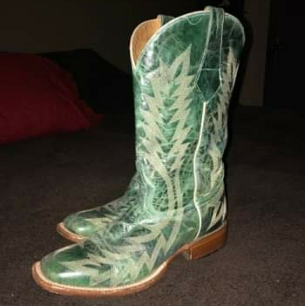 Johnny Ringo Boots Green Size 8
